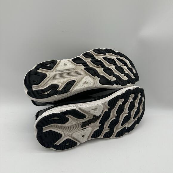 Womens 5.5 Hoka One One Clifton 9 Running Shoes Gray White Sneaker 1131170-BWHT - Picture 8 of 10